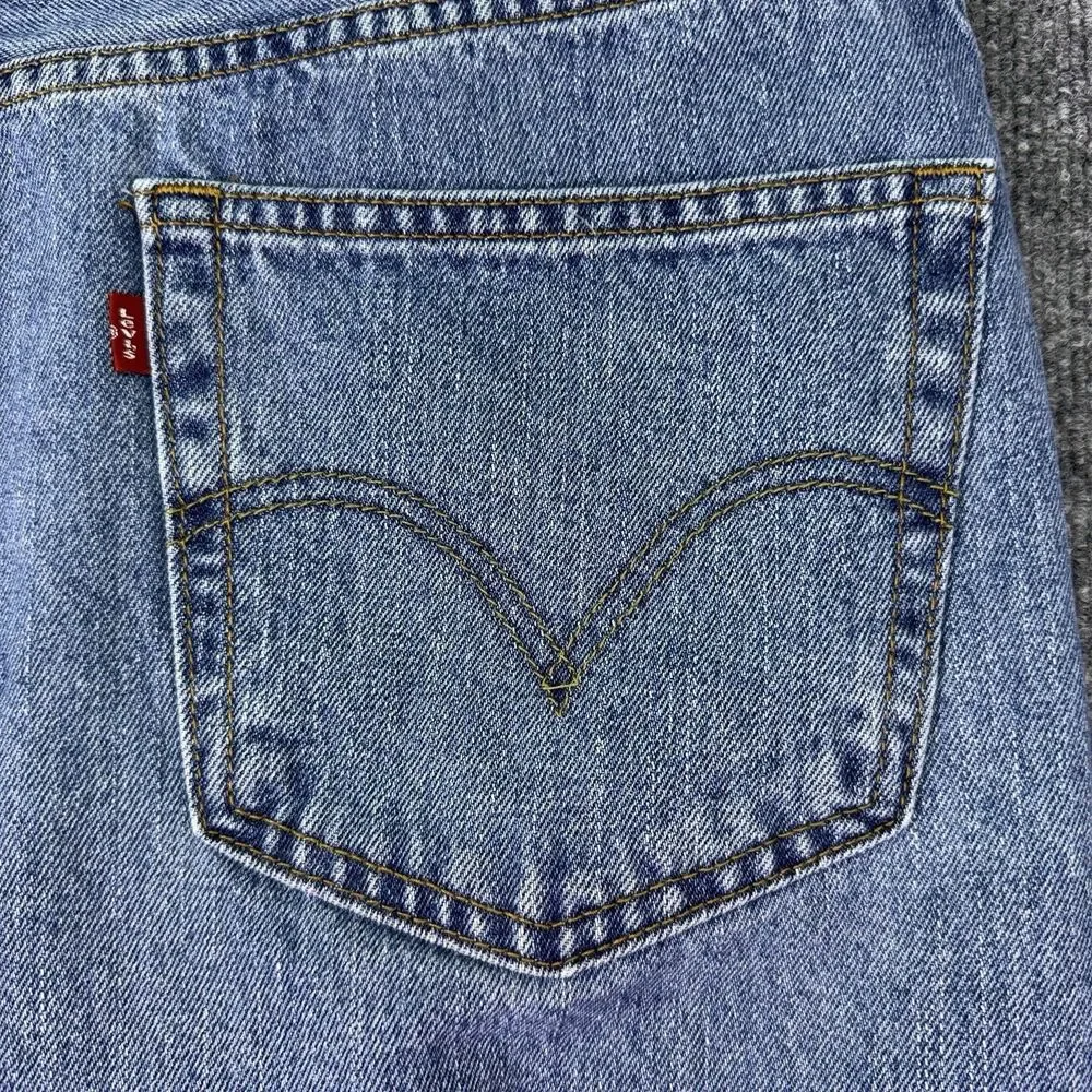 Levi’s 505 Regular Fit Jeans Mens 40x32 Blue Straight Leg Classic Mid Rise Denim